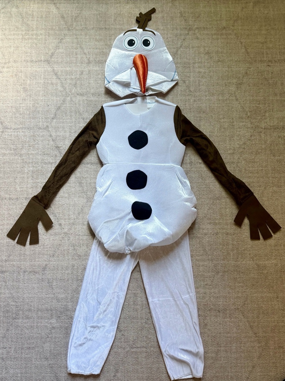 NWT Disney Frozen Olaf Halloween Costume by Disguise (3T-4T)